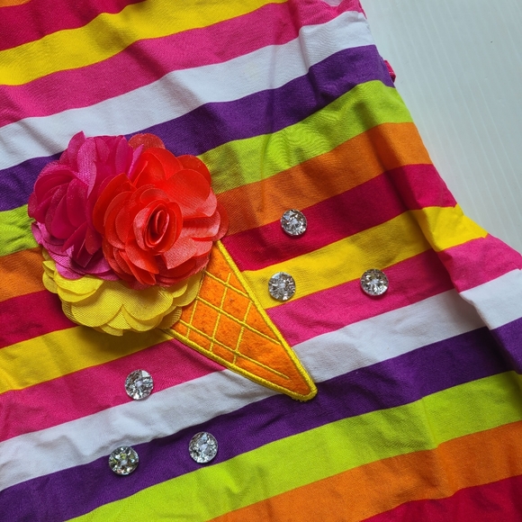YOUNGLAND rainbow striped ice cream cone dress - Picture 4 of 6